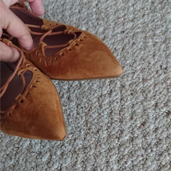 PRETTY BALLERINAS pointy toe Lace-up ballerina size 8 - Picture 7 of 12